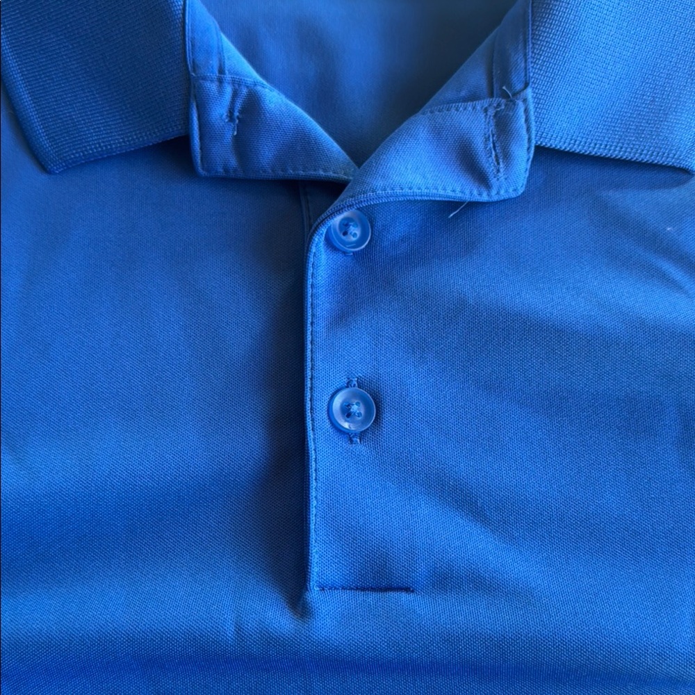 Nike Blue Golf Performance Standard Dri-Fit Polo Shirt Mens size Large - Picture 5 of 10